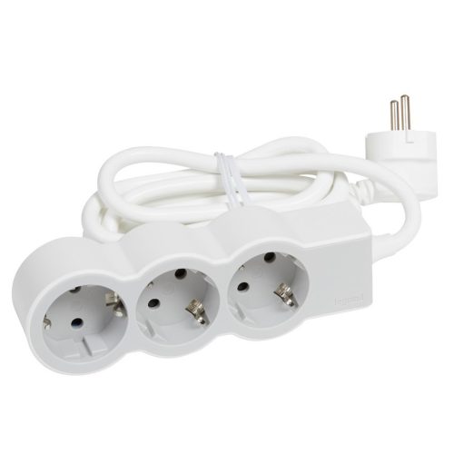 РАЗКЛОНИТЕЛ 3Х ШУКО 3 М КАБЕЛ БЯЛ/СИВ 694559  1 1925062