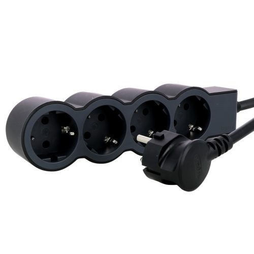 РАЗКЛОНИТЕЛ АМ 4Х ШУКО 1.5М. КАБЕЛ ЧЕРНО/СИВ 1925056 694553