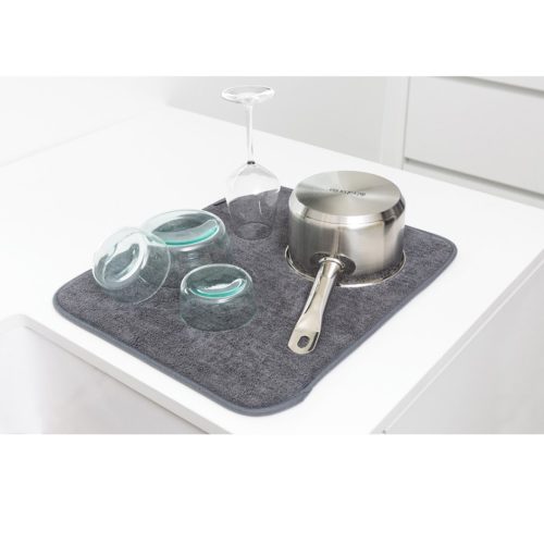 Микрофибърна Подложка за Съдове Brabantia Dark Grey 1000215