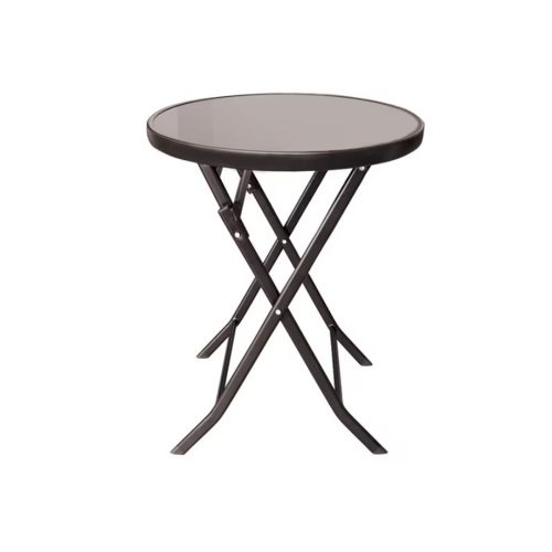 Маса muhler 60x74см, сгъваема, стъклен плот Кетен 1000666