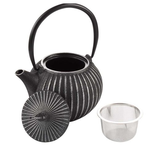 Чайник чугунен с цедка Luigi Ferrero 850 мл, графит