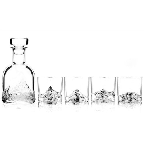 Комплект чаши и бутилка за уиски LIITON PEAKS 5 части