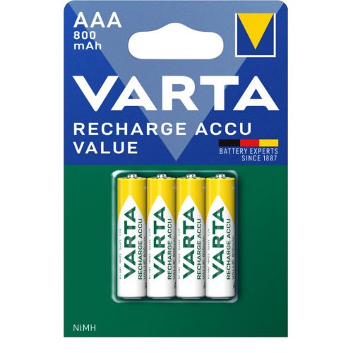 Батерия VARTA VALUE ACCU 800 mAh AAА 4БР. *25284 070508