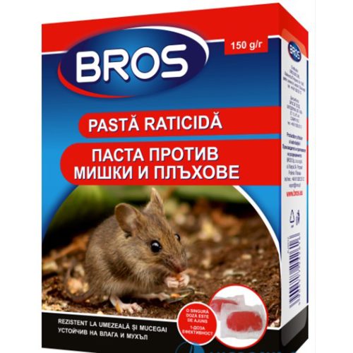 Примамка-паста отрова за мишки и плъхове Микро брос 150гр bs-1639