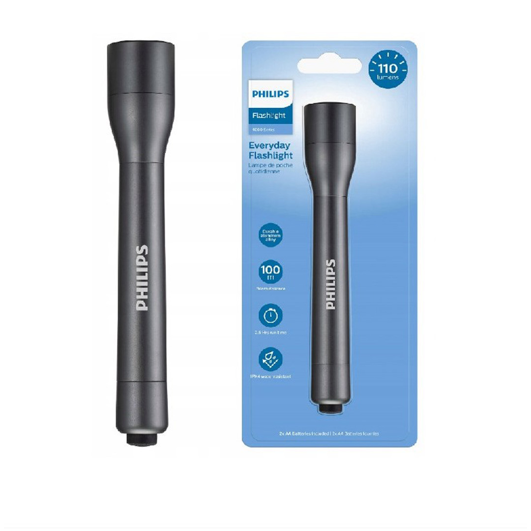 0000020083.jpg ФЕНЕР PHILIPS SFL4002Т LED 110lum,100m, МЕТАЛ, IPX4 4895229114050 1628002