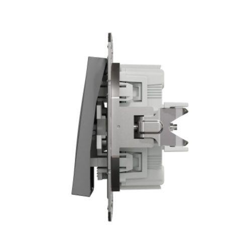 Сериен ключ-10AX, безвинтов монтаж, антрацит Schneider Electric