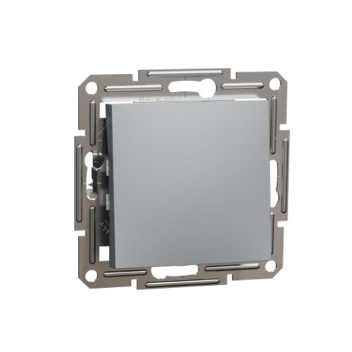 Девиаторен ключ, 10AX безвинтов монтаж, стомана Schneider Electric