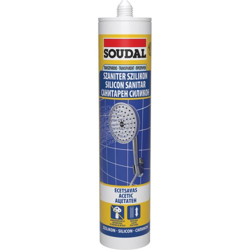 Силикон санитарен прозрачен - 280 мл. - Soudal - 103217
