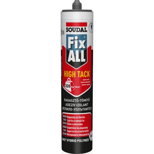 ХАЙ ТАК Полимерно бяло лепило SOUDAL FIX ALL (флакон) 290мл