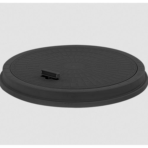 Капак ф800 с ръкохватка черен