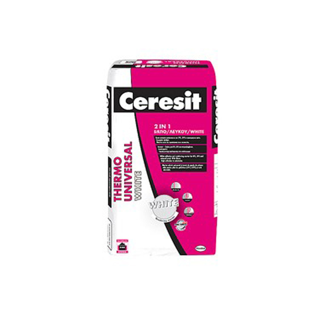 0000022524.jpg Лепило Шпакловка Бяло Ceresit Термо Универсал 25кг 48бр/п