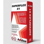 АВАЛОН ЛЕПИЛО SUPERFLEX S1 С2TЕ S1 25 КГ 48БР/ПАЛЕТ