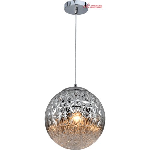 Осветително Тяло Абажур - GAUSS  GS-619873 32x32x35см 1ХЕ27 Сфера Релеф Сребро