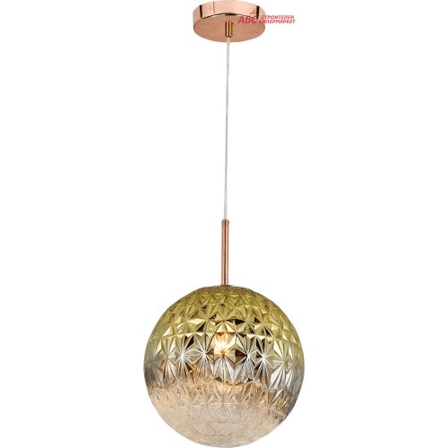Осветително Тяло Абажур - GAUSS  GS-619872 32Х32Х35см 1ХЕ27 СФЕРА РЕЛЕФ Злато