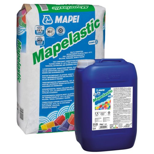 Циментова, обмазна хидроизолация MAPEI Mapelastic А 24кг + B -8кг /комплект/
