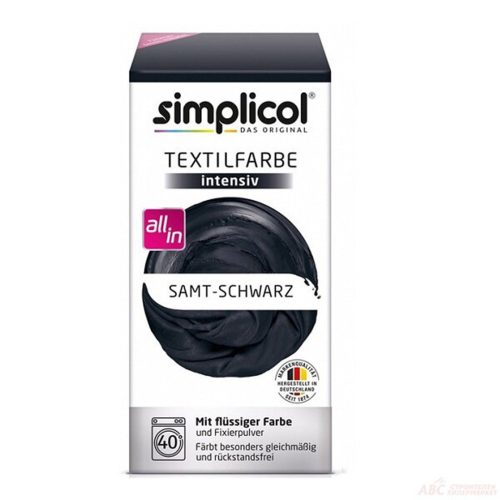 Simplicol Intensive боя за дрехи и текстил, Кадифено черно