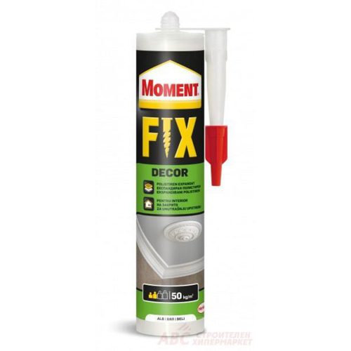 Монтажно лепило бяло MOMENT FIX DECOR 400 g Henkel 2311913