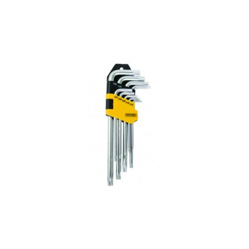 Шестограми торкс с отвор к-т 9бр къси CR-V Topmaster Professional TMP 390122