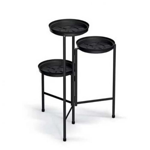 Метален цветарник за 3 саксии