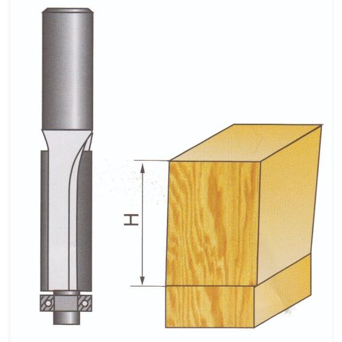 Фрезер за оберфреза ø9.5mm H38mm опашка ø8mm с лагер Raider  154405
