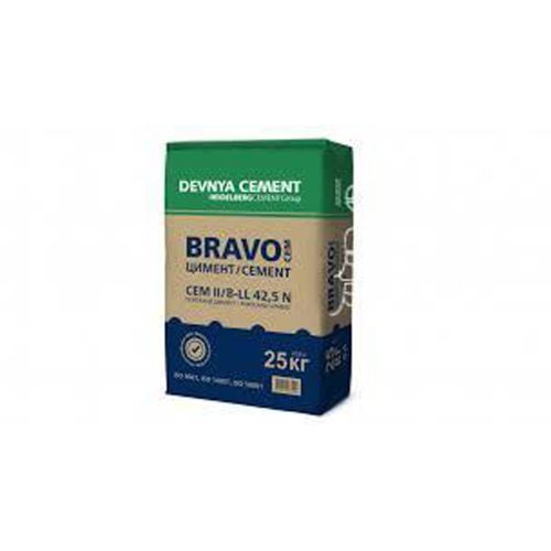 Цимент Bravo CEM II/ B-LL 42.5 N 25 кг сив DEVNYA CEMENT