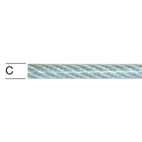 Въже стом.поцинковано PVC покритие UV 3/4мм 6х7 100043