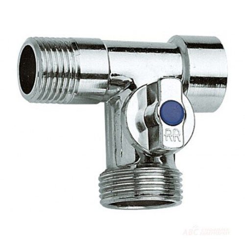 Сферичен трипътен кран 1/2"м х 1/2" f х 3/4" м fornara