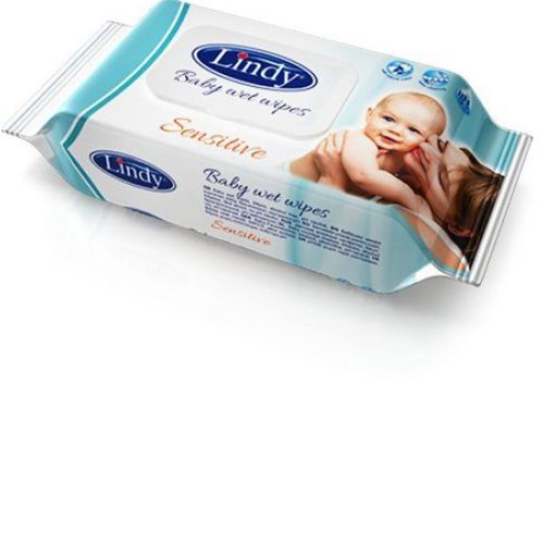 Мокри кърпички Lindy, 64 бр./опаковка, Сини