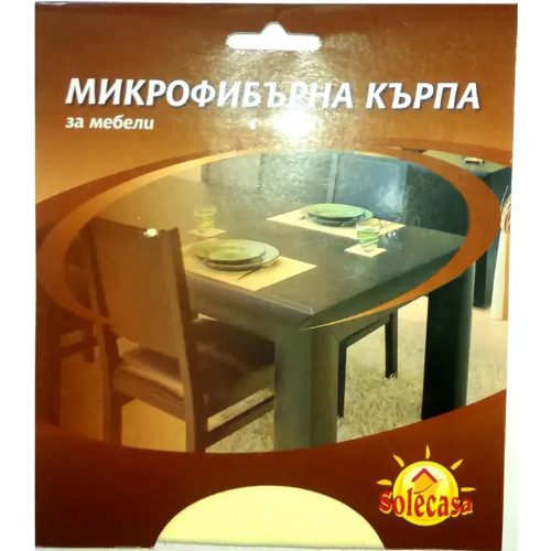 Микрофибърна кърпа за мебели Солеказа 30х30 см