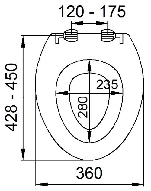 Тоалетен капак 5122 с намалител за деца и възрастни