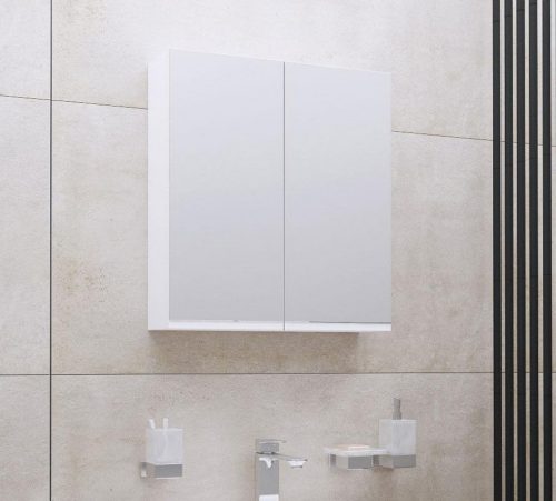 Горен шкаф от PVC с огледало за баня VISOTA Поли / Нели 55