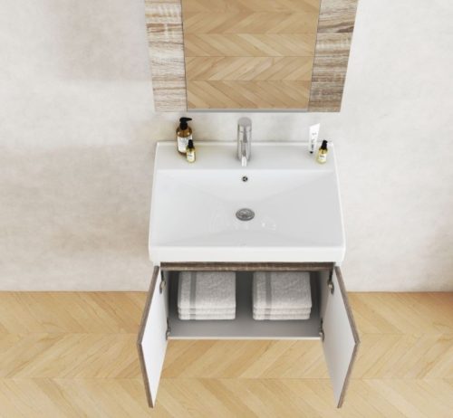 Мебели за баня PVC » ICP 6055 WOODEN