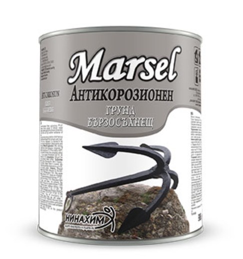 Грунд Антикорозионен Марсел Светло Сив 0.9кг