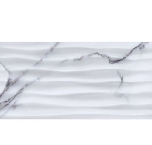 Фаянс 30/60 Статуарио Вълни Бяла 4940