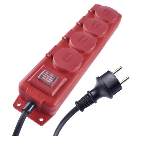 Разклонител P14201  4-ка 10м С Ключ 16а Ip44