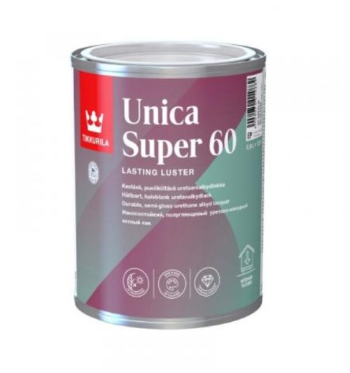 Лак Tikkurila Unica Super 60 полугланц 0.9 л 55764040110