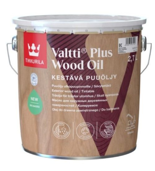 Масло за дърво за външна употреба Tikkurila Valtti Plus Wood Oil 2.7л