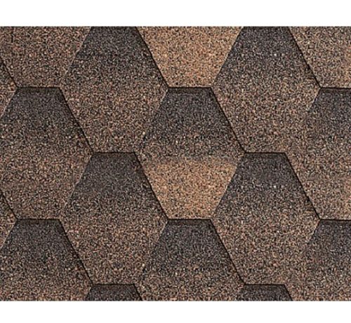 Битумни керемиди Пчелна пита Кафяво/черно 135м2/палет 3м2/пакет