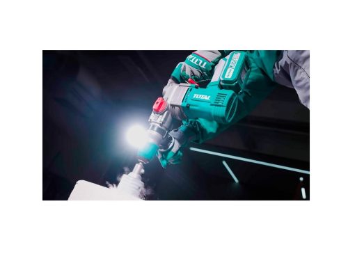 Акумулаторен безчетков перфоратор TOTAL INDUSTRIAL, SDS+, 4.5 J, 20 V, 2 x 4 Ah