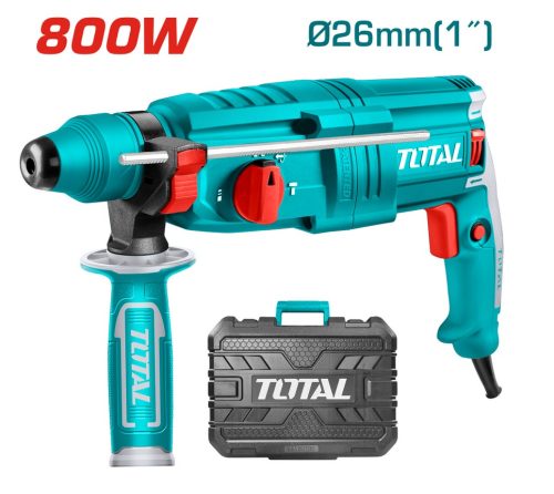 Електрически перфоратор TOTAL TH308268 , куфар, SDS+, 800 W