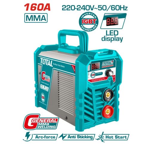 Инверторен електрожен TOTAL 216021E, MMA, 15 - 160 A