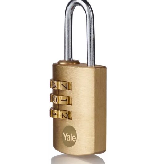 Катинар Yale 22мм С Шифър, Месинг, Скоба Y150b/22/120/1