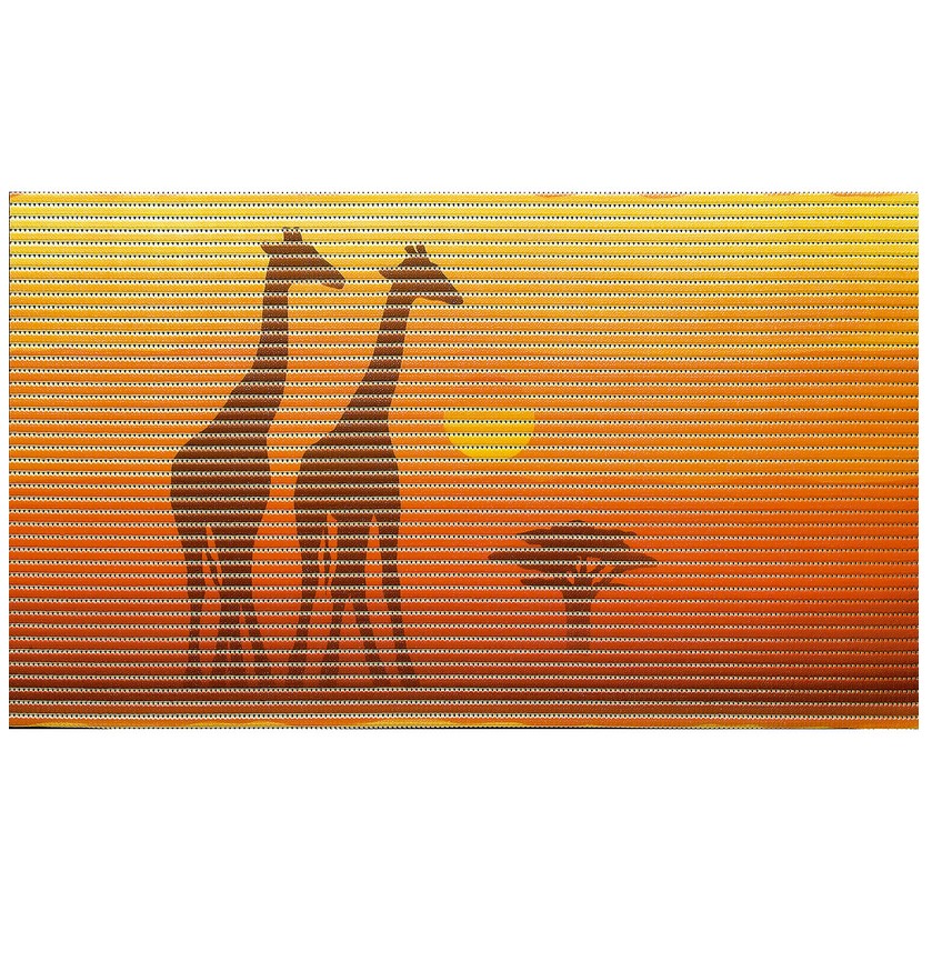 0000027948.jpg Постелка За Баня Мотив 48х80 Савана Оранж 50177903