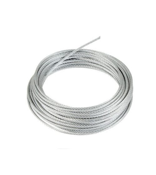 Въже стоманено поцинковано с PVC покритие UV 4/6 мм, FC 6x7