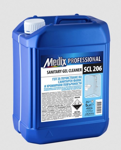 Гел за почистване на фаянс и хром MEDIX SCL206 5л. туба
