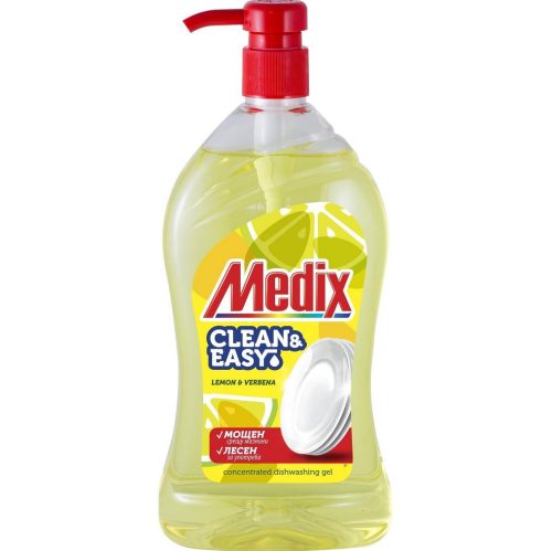 Препарат За Съдове Medix Clean & Easy Лимон, С Помпа (800 Мл)