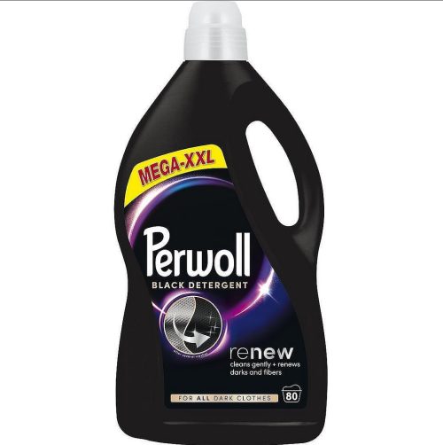 Течен Перилен Препарат За Черни Дрехи, 80 Пранета 4 Л Perwoll Black Detergent