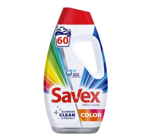 Течен Перилен Препарат Savex Premium Color, 60 Пранета, 2.7 Л