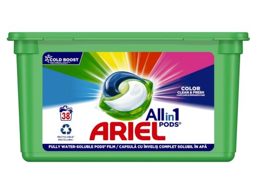 Капсули за цветно пране All in 1 Color, 38 пранета, 771 g