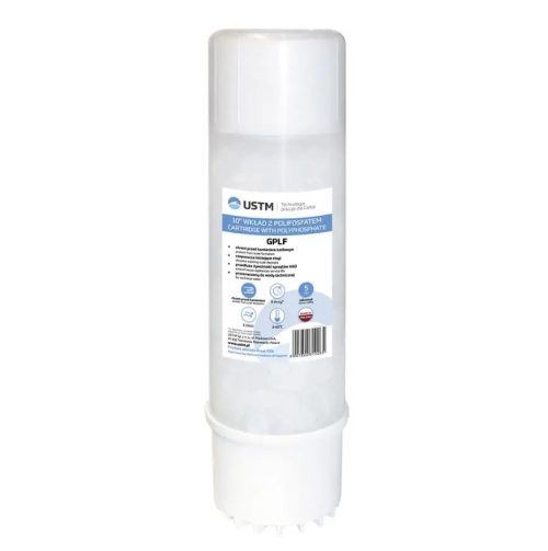 Филтър за вода с полифосфатни кристали 10", 5 µm, USTM GPLF